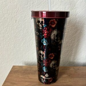 Manna Rose & Skull Chilly Tumbler 24oz